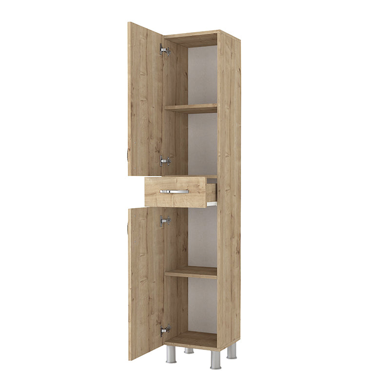 Ντουλάπι Κουζίνας - Μπάνιου Selina Χρώμα Sapphire Oak 35x31x179