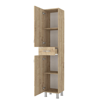 Ντουλάπι Κουζίνας - Μπάνιου Selina Χρώμα Sapphire Oak 35x31x179
