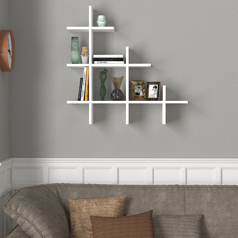 Ραφιέρα Τοίχου Juke Χρώμα Λευκό 81,8x18x80