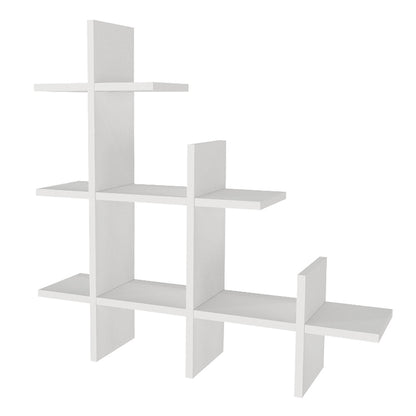 Ραφιέρα Τοίχου Juke Χρώμα Λευκό 81,8x18x80