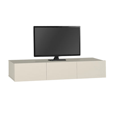 Έπιπλο Τηλεόρασης Επιτοίχιο Damla με LED Χρώμα Sandstone 180x29,5x29,5