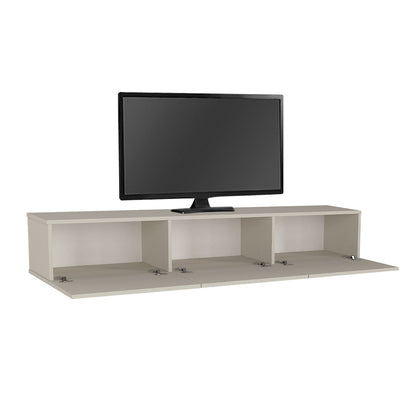Έπιπλο Τηλεόρασης Επιτοίχιο Damla με LED Χρώμα Sandstone 180x29,5x29,5