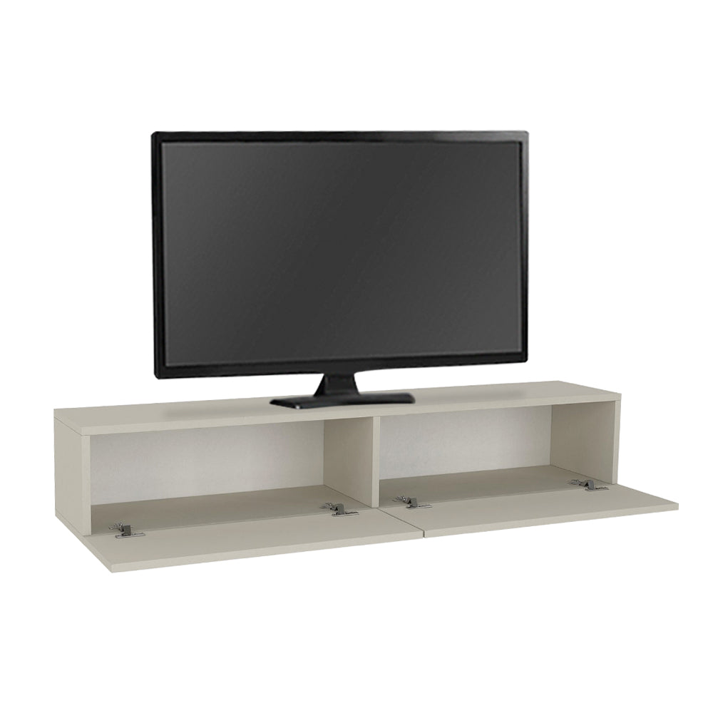 Έπιπλο Τηλεόρασης Επιτοίχιο Aristo με LED Χρώμα Sandstone 135x31,6x25