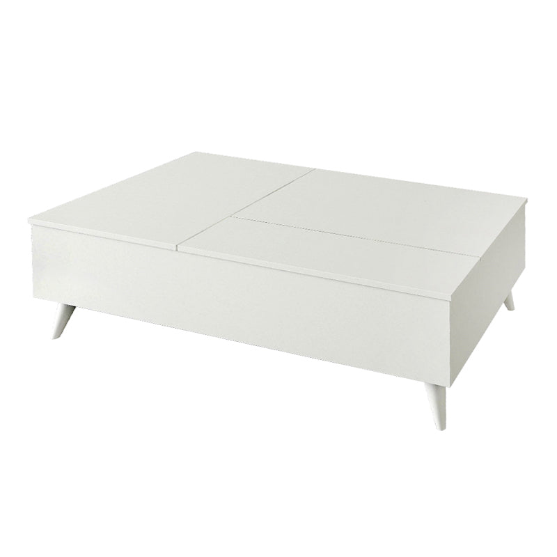 Τραπεζάκι Σαλονιού Roy με Σερβιτόρο Χρώμα Λευκό 121x69x40