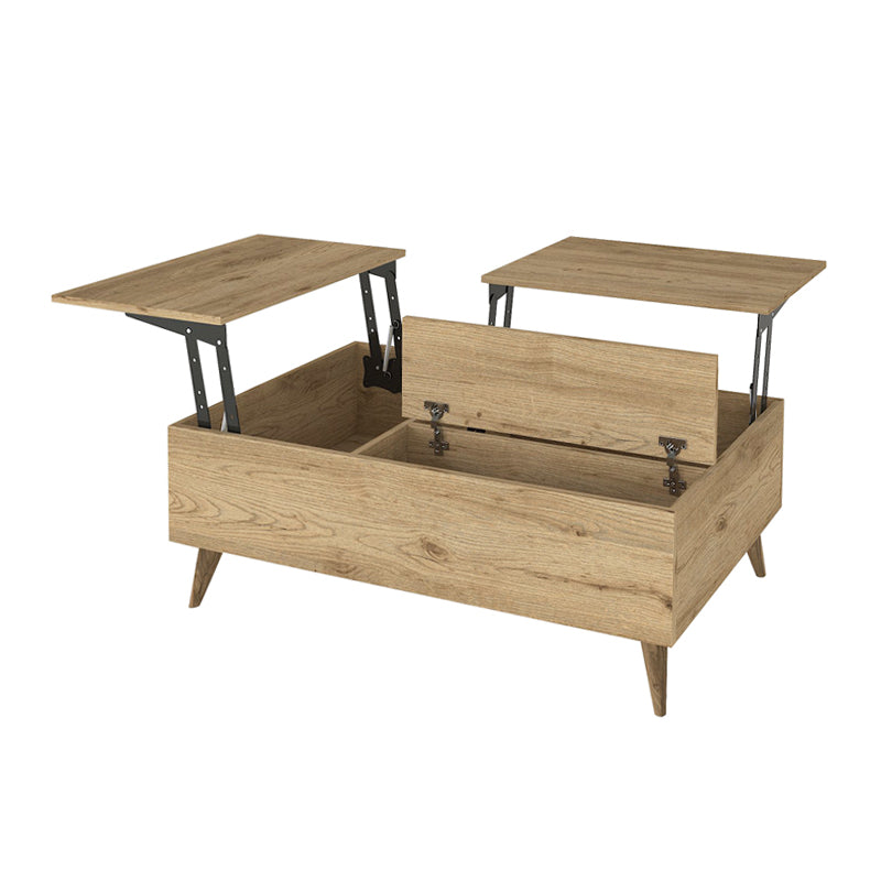 Τραπεζάκι Σαλονιού Roy με Σερβιτόρο Χρώμα Sepet Oak 121x69x40