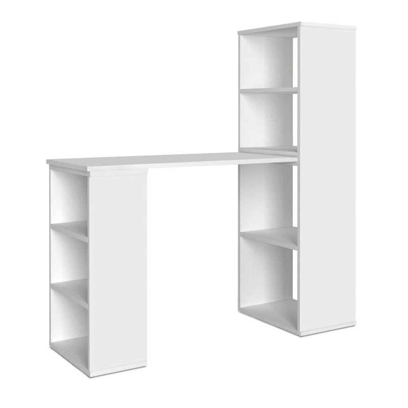 Γραφείο Εργασίας Πολυμορφικό Last από Μελαμίνη Χρώμα Λευκό 119x44,7x123