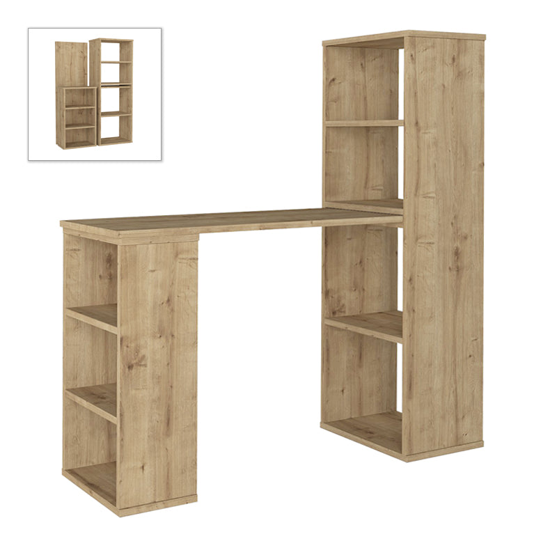 Γραφείο Εργασίας Πολυμορφικό Last Χρώμα Sapphire Oak 119x44,7x123