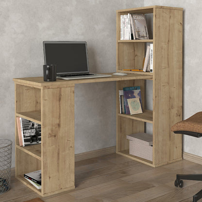 Γραφείο Εργασίας Πολυμορφικό Last Χρώμα Sapphire Oak 119x44,7x123