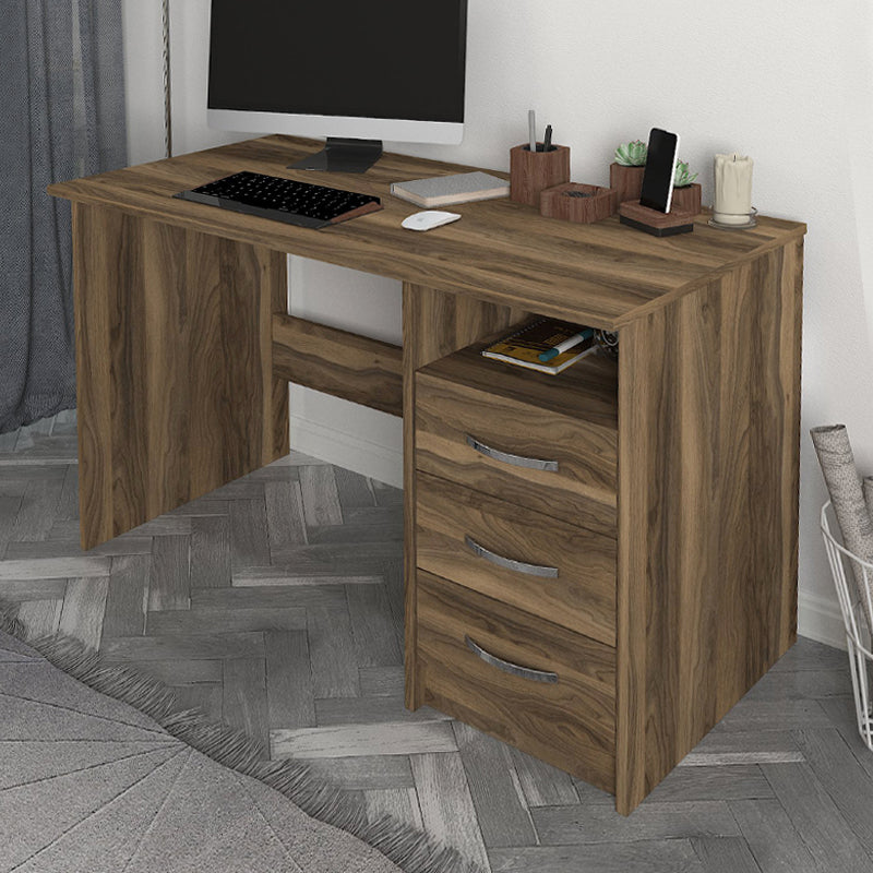 Γραφείο Εργασίας Eldoris Χρώμα Καρυδί 120x60x75