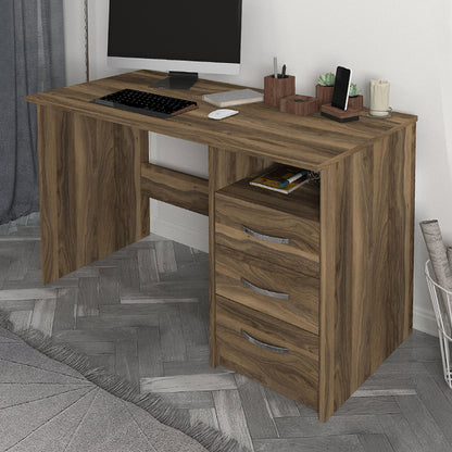 Γραφείο Εργασίας Eldoris Χρώμα Καρυδί 120x60x75