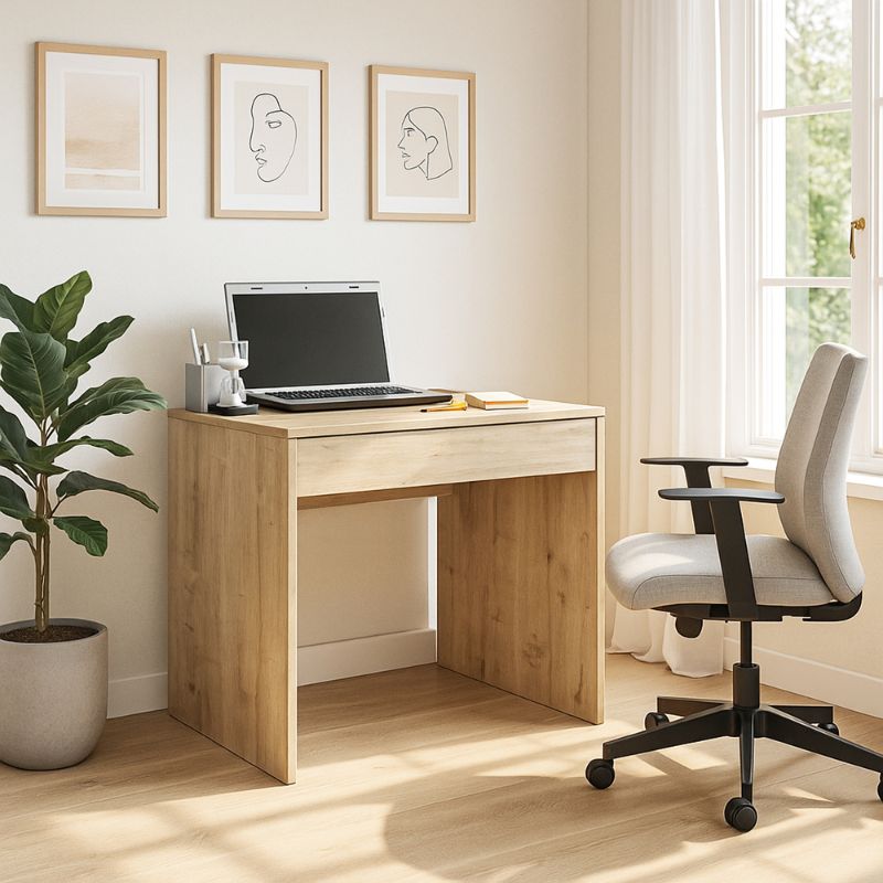 Γραφείο Εργασίας Mida Χρώμα Sapphire Oak 72x60x73,8