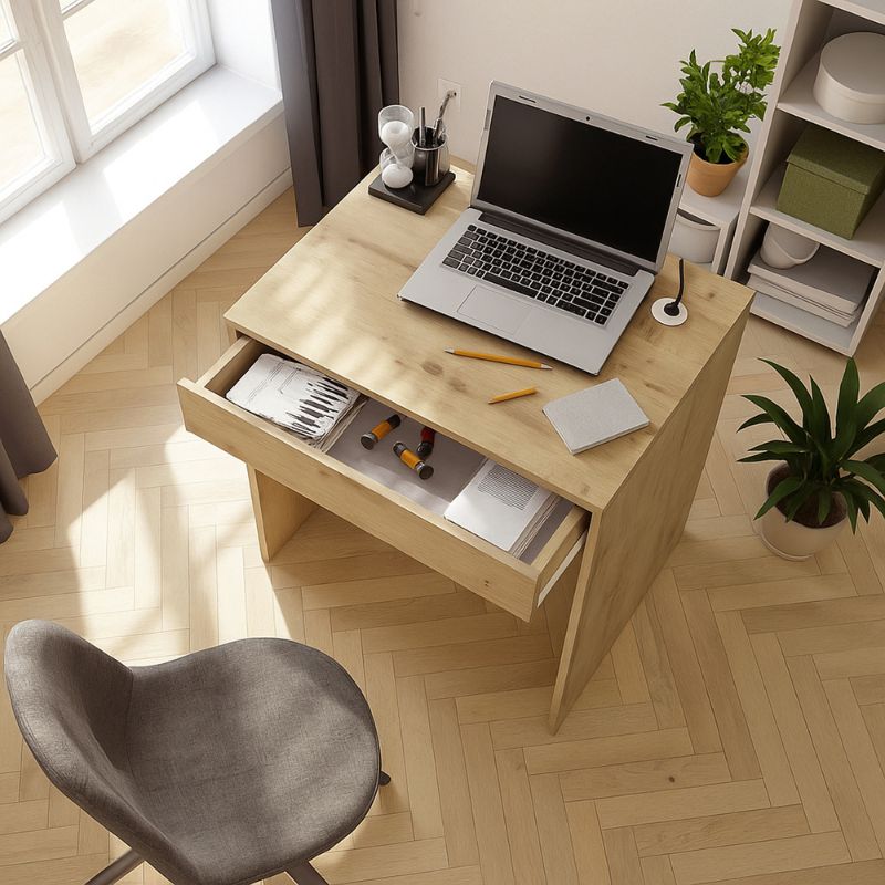 Γραφείο Εργασίας Mida Χρώμα Sapphire Oak 72x60x73,8