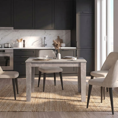 Τραπέζι Darlen Χρώμα Γκρι Σκυροδέματος 110x72x74