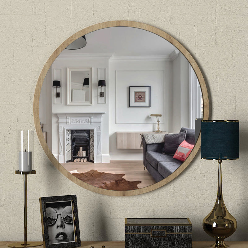 Καθρέπτης Τοίχου Glob Χρώμα Sapphire Oak 59x2x59