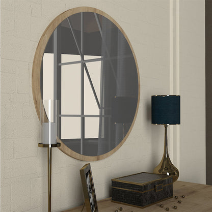 Καθρέπτης Τοίχου Glob Χρώμα Sapphire Oak 59x2x59