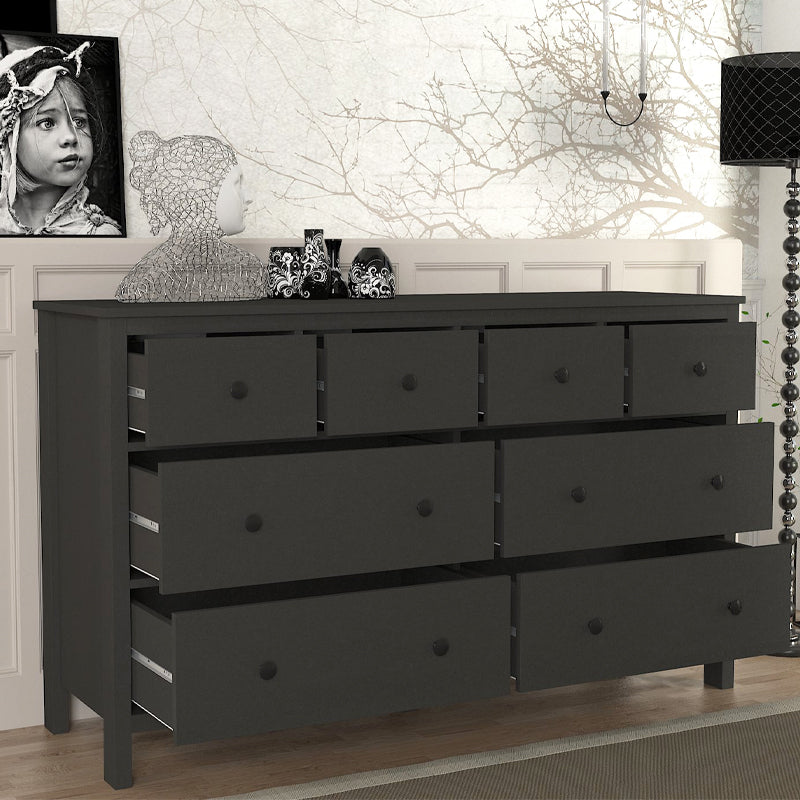 Συρταριέρα - Μπουφές Sabina Χρώμα Ανθρακί 160x50x96