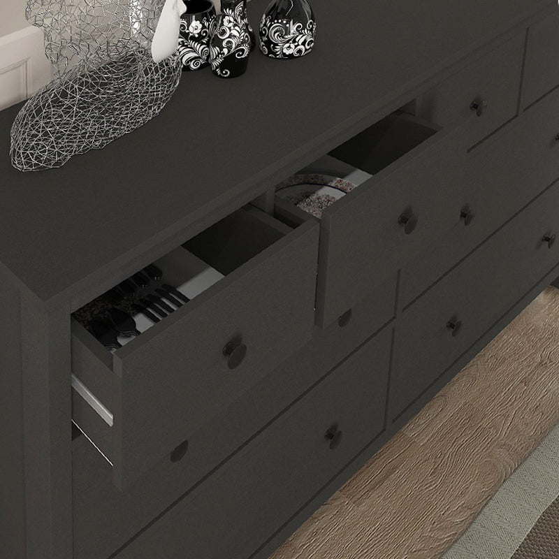 Συρταριέρα - Μπουφές Sabina Χρώμα Ανθρακί 160x50x96