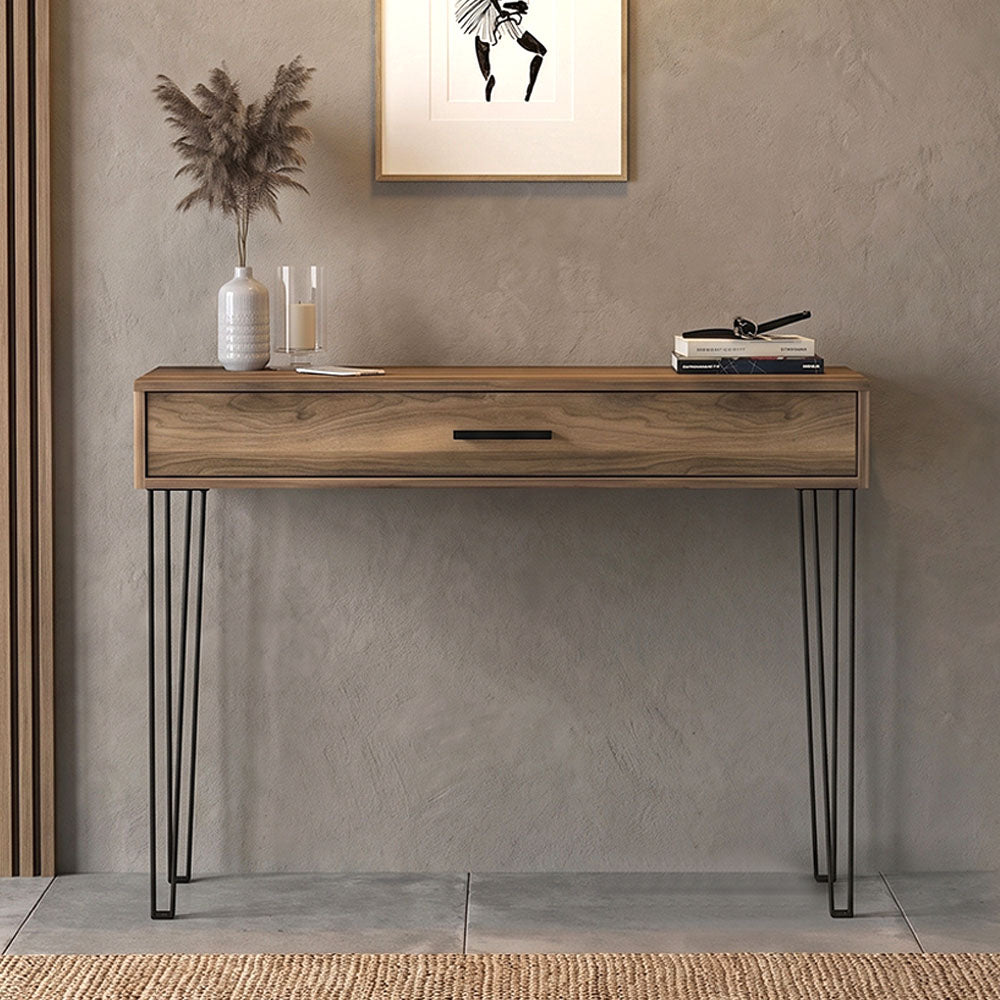 Κονσόλα Rochel Χρώμα Καρυδί 120x35x89,8