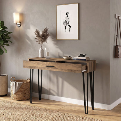 Κονσόλα Rochel Χρώμα Καρυδί 120x35x89,8
