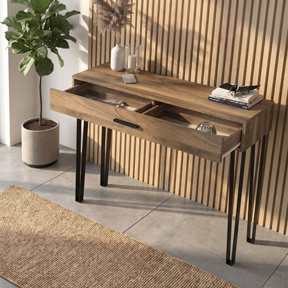 Κονσόλα Rochel Χρώμα Καρυδί 120x35x89,8
