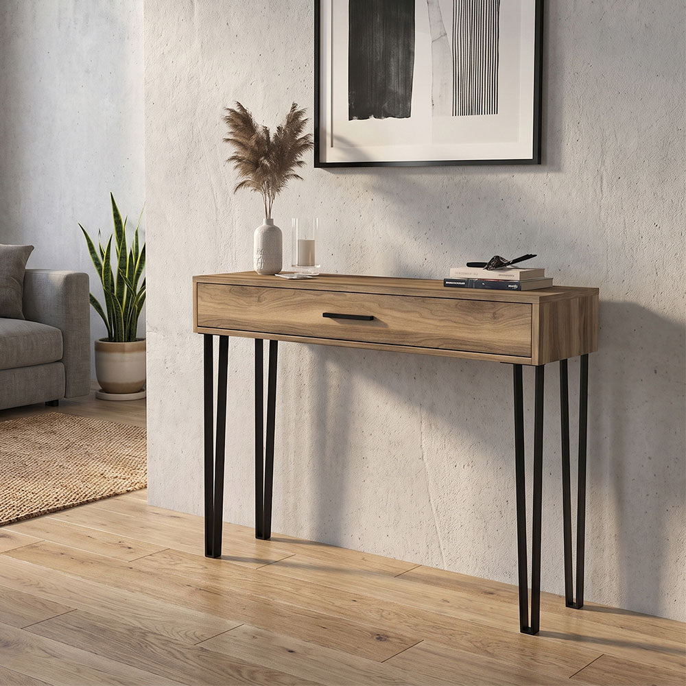 Κονσόλα Rochel Χρώμα Καρυδί 120x35x89,8
