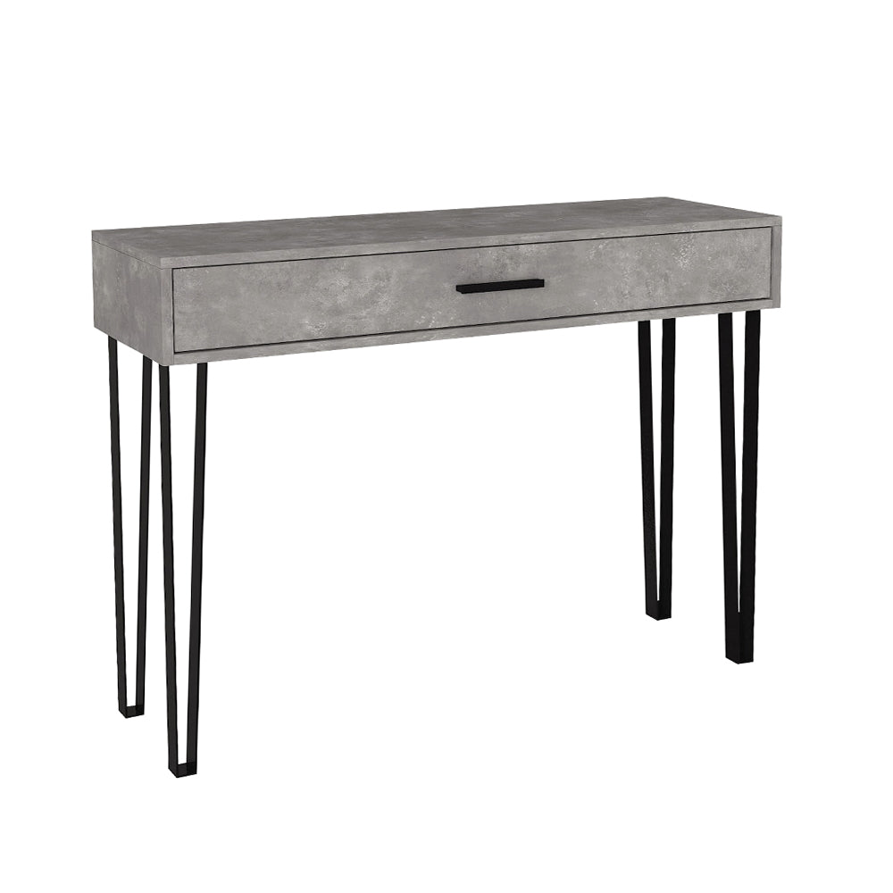 Κονσόλα Rochel Χρώμα Γκρι Σκυροδέματος 120x35x89,8