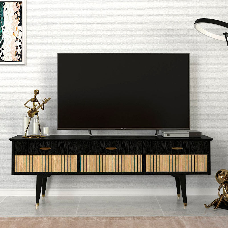 Έπιπλο Τηλεόρασης Bolea Χρώμα Modern Black 150X35X49,7
