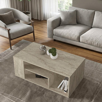 Abdera Coffee Table Travertine Color 110x60x42