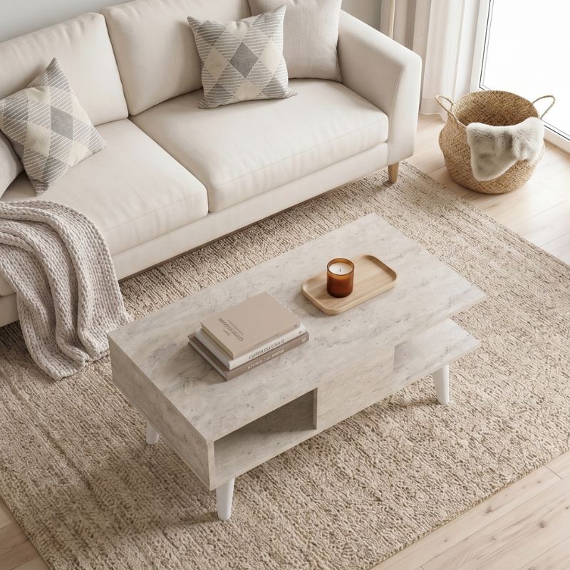 Andros Coffee Table Travertine Color 90x54x39.6