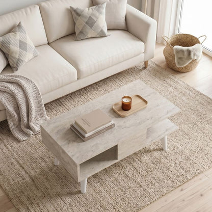 Andros Coffee Table Travertine Color 90x54x39.6