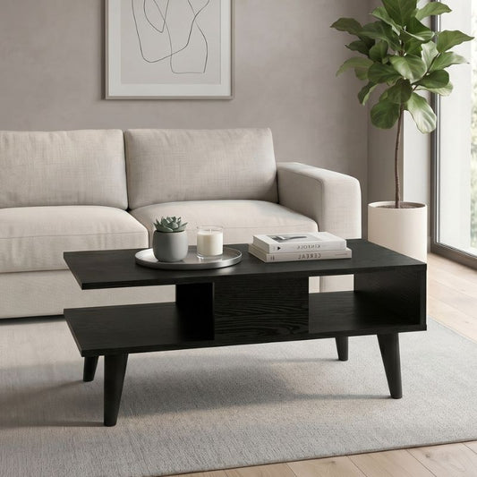 Τραπεζάκι Σαλονιού Andros Χρώμα Sencron Black 90x54x39,6