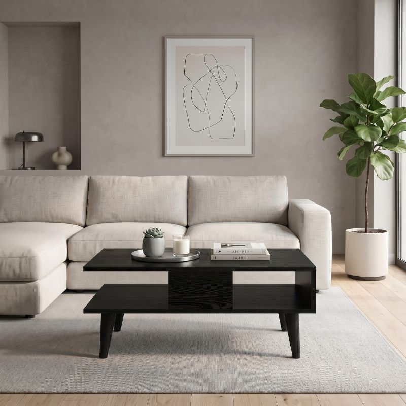 Andros Coffee Table Sencron Black 90x54x39.6