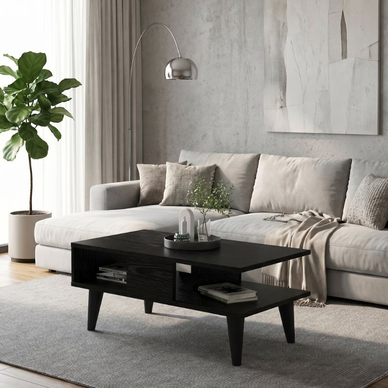 Andros Coffee Table Sencron Black 90x54x39.6