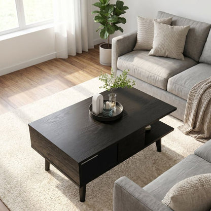 Andros Coffee Table Sencron Black 90x54x39.6