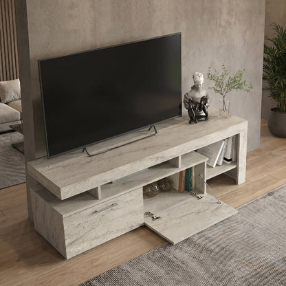 Έπιπλο Τηλεόρασης Acnes Χρώμα Travertine 160x40x53