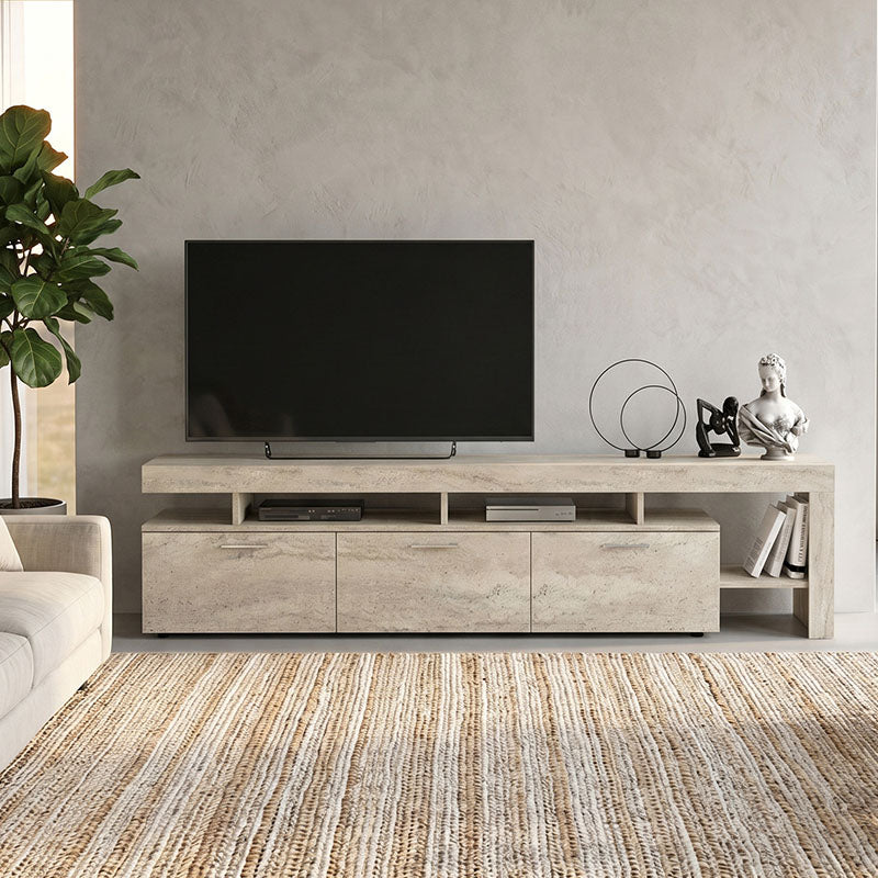 Έπιπλο Τηλεόρασης Acnes Χρώμα Travertine 220x40x52