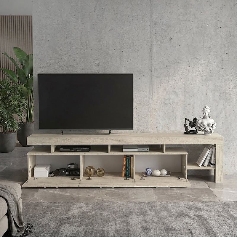 Έπιπλο Τηλεόρασης Acnes Χρώμα Travertine 220x40x52