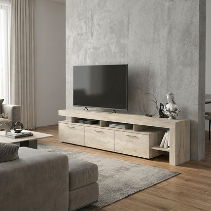 Έπιπλο Τηλεόρασης Acnes Χρώμα Travertine 220x40x52