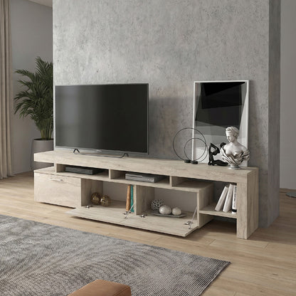 Έπιπλο Τηλεόρασης Acnes Χρώμα Travertine 220x40x52