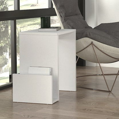 Τραπεζάκι Βοηθητικό Regnar Χρώμα Λευκό 43,1x33,5x52