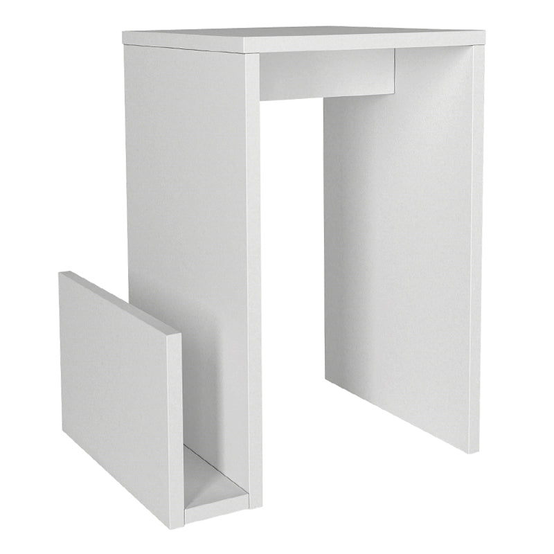 Τραπεζάκι Βοηθητικό Regnar Χρώμα Λευκό 43,1x33,5x52