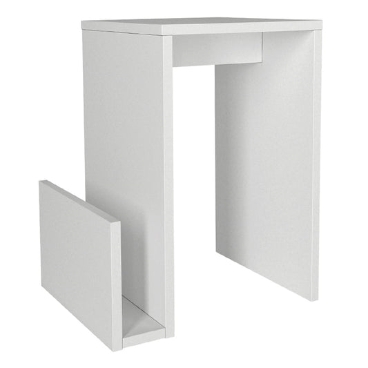 Τραπεζάκι Βοηθητικό Regnar Χρώμα Λευκό 43,1x33,5x52