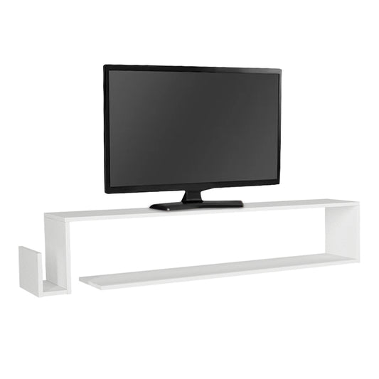 Έπιπλο Τηλεόρασης Επιτοίχιο Regnar Χρώμα Λευκό 168,6x25x31,8