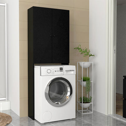 Έπιπλο Πλυντηρίου Romme Χρώμα Μαύρο 65x27,1x180