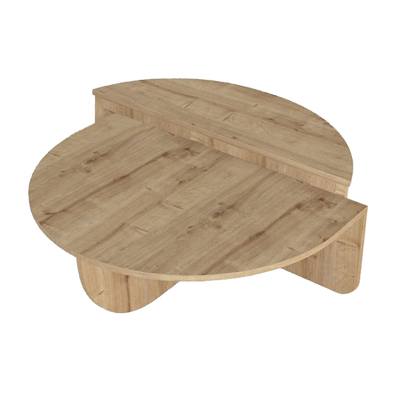 Τραπεζάκι Σαλονιού Nilvia Χρώμα Sapphire Oak Ø85x35