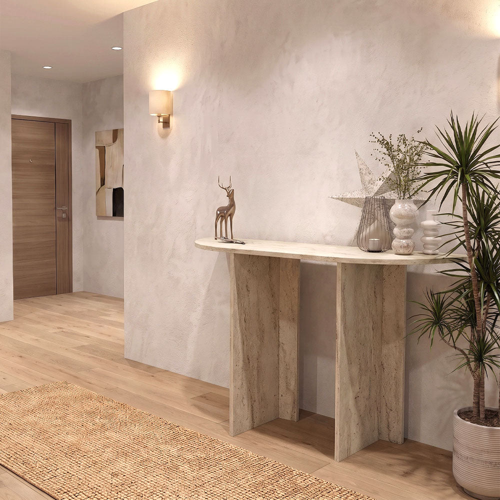 Κονσόλα Cortado Χρώμα Travertine 120x35x75