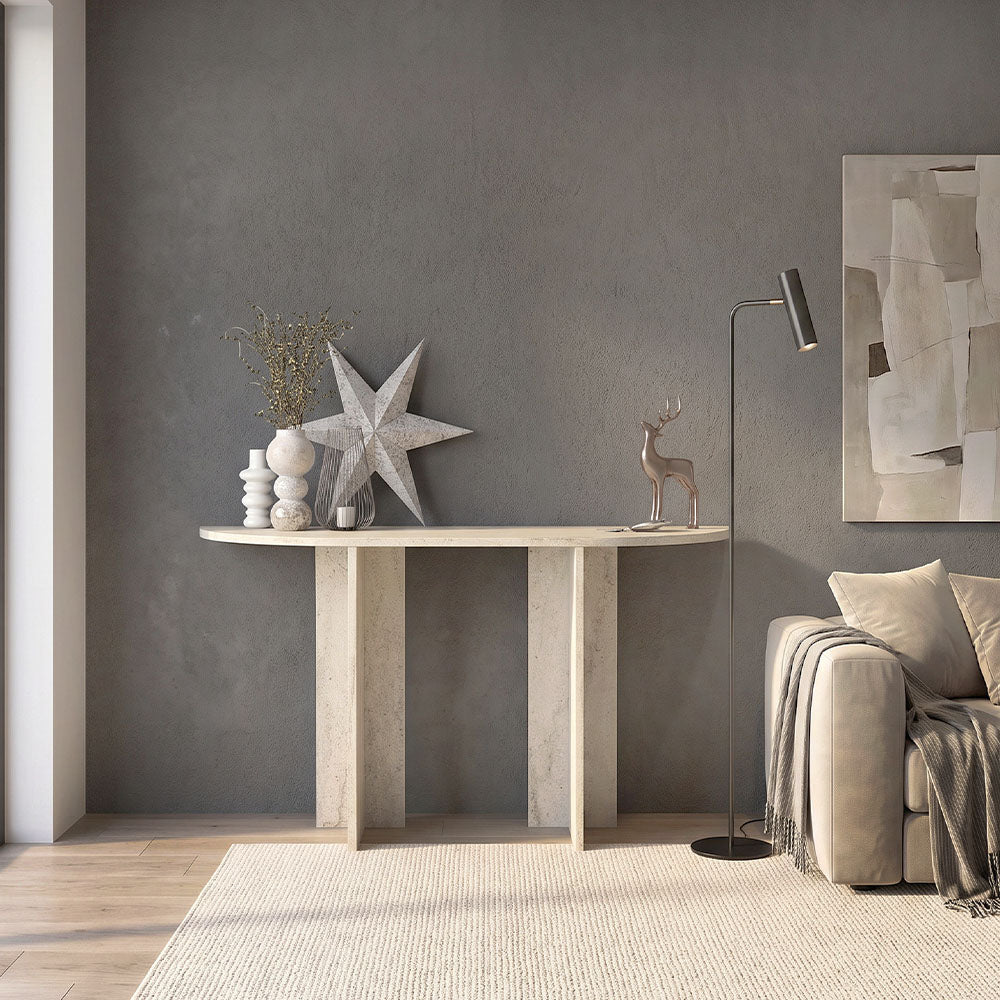 Κονσόλα Cortado Χρώμα Travertine 120x35x75