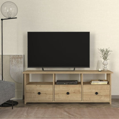 Έπιπλο Τηλεόρασης Mahen Χρώμα Sapphire Oak 140x35x49,8