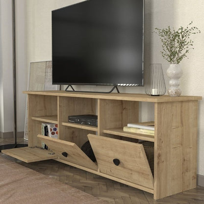 Έπιπλο Τηλεόρασης Mahen Χρώμα Sapphire Oak 140x35x49,8