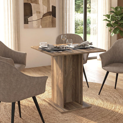 Τραπέζι Allos Χρώμα Καρυδί 75x75x77